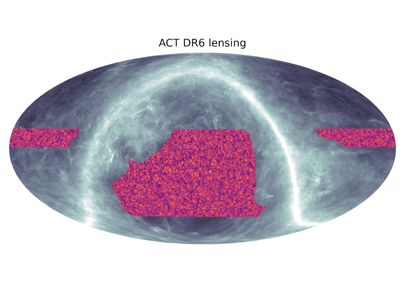 Carte de la distribution de matière noire dans l’Univers mesurée par le télescope ACT